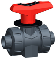 Georg Fischer Doseer-kogelkraan 523 PVC-U/FKM d16DN10, Lijmmof Siliconenvrij, 161523011