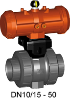 Georg Fischer 199230205, Ball Valve 230 PVC-U/EPDM d32DN25, Socket double acting