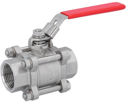 Ball Valve 1 NPT, 1000 WOG, 1.4408 / PTFE Female, full DONE., DIN3202-M3