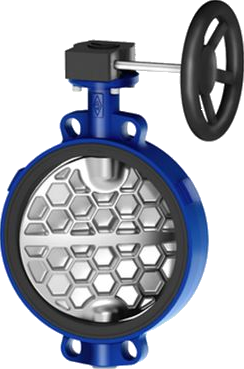 ARI-Armaturen wafer type butterfly valve ZESA 22.012 DN600, PN16, EN-JS1030, gearbox, EPDM